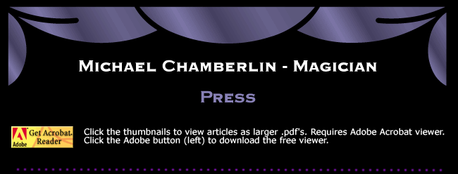 Michael Chamberlin, Magician: PRESS